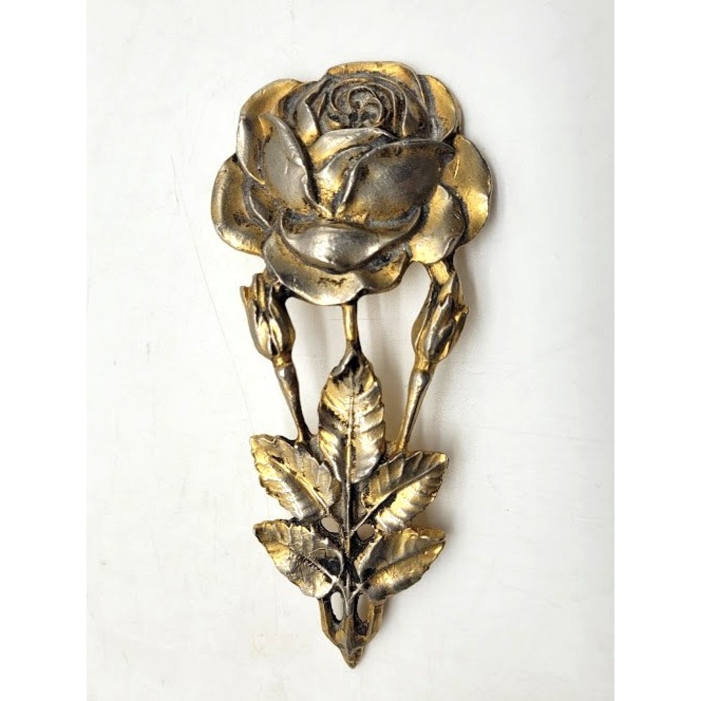 Vintage 80s Jose Cotel Paris France Brass Designer Fashion Belt Buckle RARE HTF